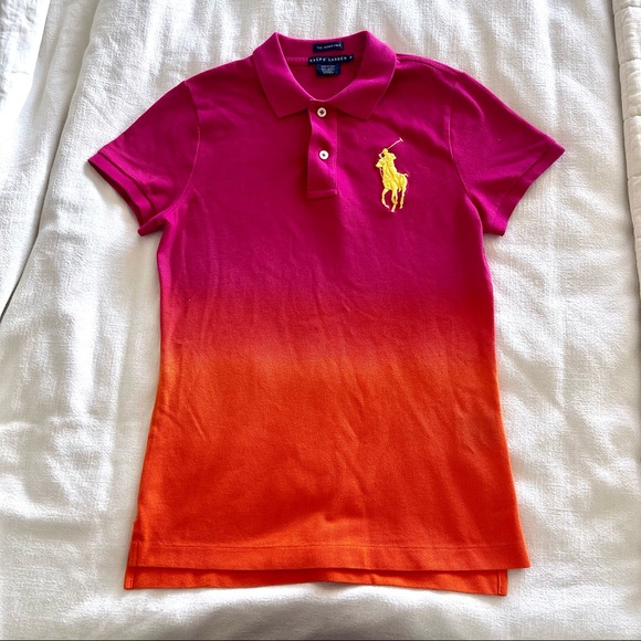 Ralph Lauren Pink Ombre
Cotton Pique Skinny Polo T - Picture 4 of 8